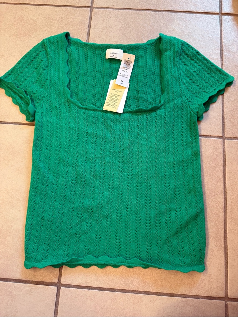 NWT Aritzia Wilfred Parcel Top